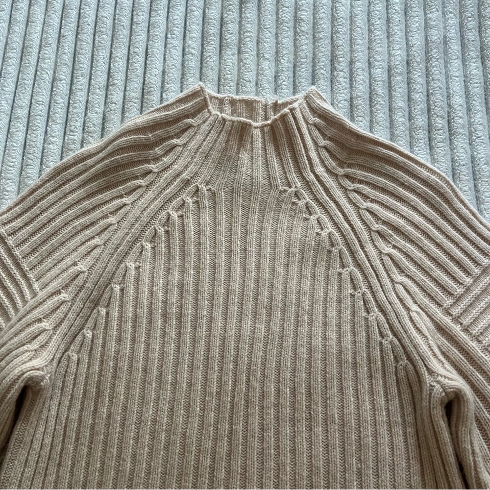 Rag & Bone Wool Oakes Cream Sweater - Picture 3 of 9